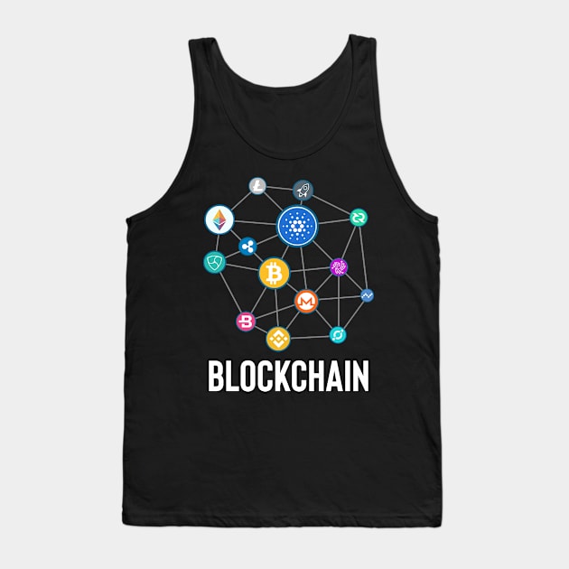 blockchain Tank Top by WiZ Collections